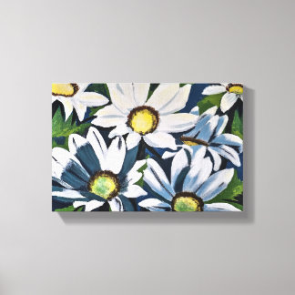 Margaritas pintadas en acrilico leinwanddruck