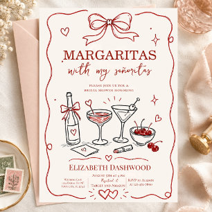 Margaritas Pool Kritzelparty Cocktail Junggesellin Einladung
