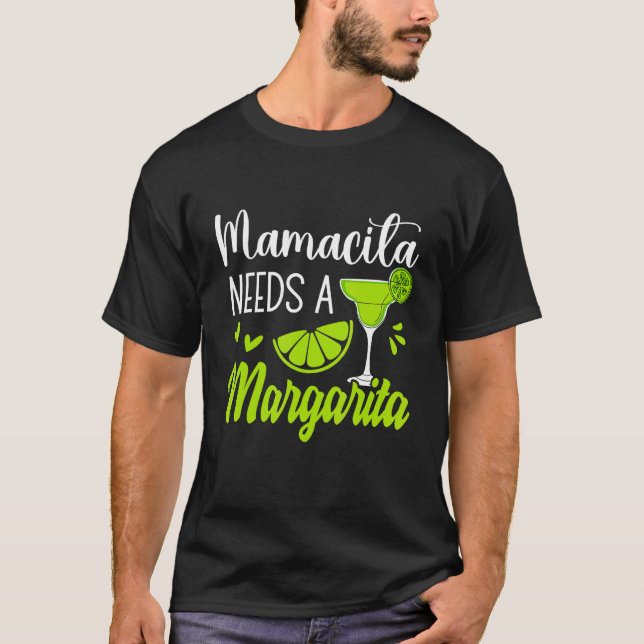 Margaritas Senoritas Mamacita Needs A Margarita Cu T-Shirt (Vorderseite)