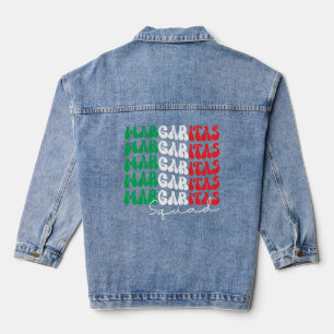 Margaritas Squad Retro Design Jeansjacke