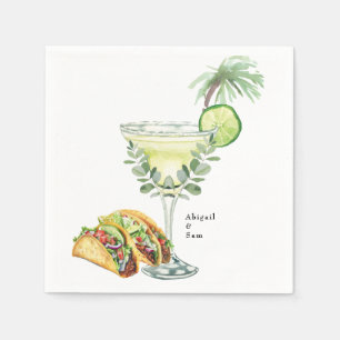 Margaritas & Tacos Tropical Polterabend Serviette