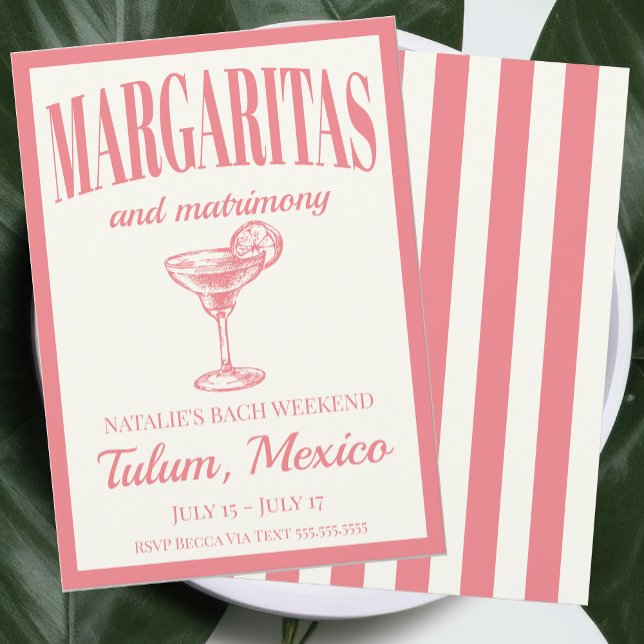 Margaritas und Matrimone Luxe Social Cocktail Einladung (Von Creator hochgeladen)