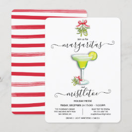 Margaritas und Mistletoe Weihnachts-Party Fiesta Einladung