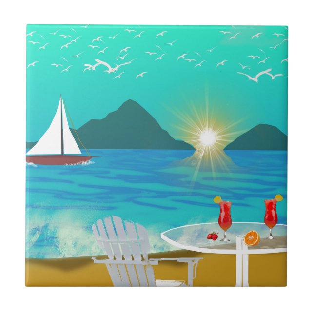 Margaritaville Fliese (Vorderseite)