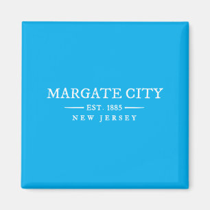 Margate City New Jersey Vintage-Brieftext Magnet