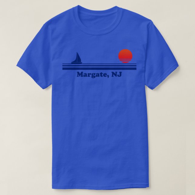 Margate NJ Sailboat Sunrise T-Shirt (Design vorne)