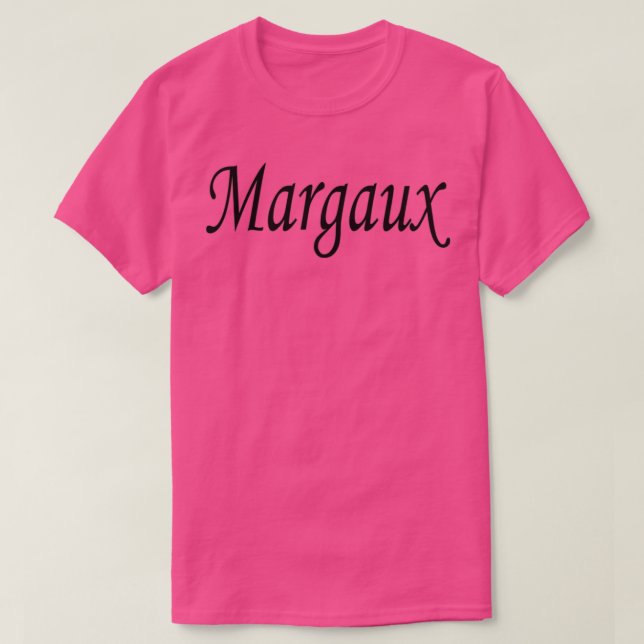 Margaux, schwarzer Namensbuchstabe T-Shirt (Design vorne)