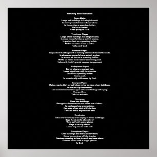 Margen von Bandstandards Poster