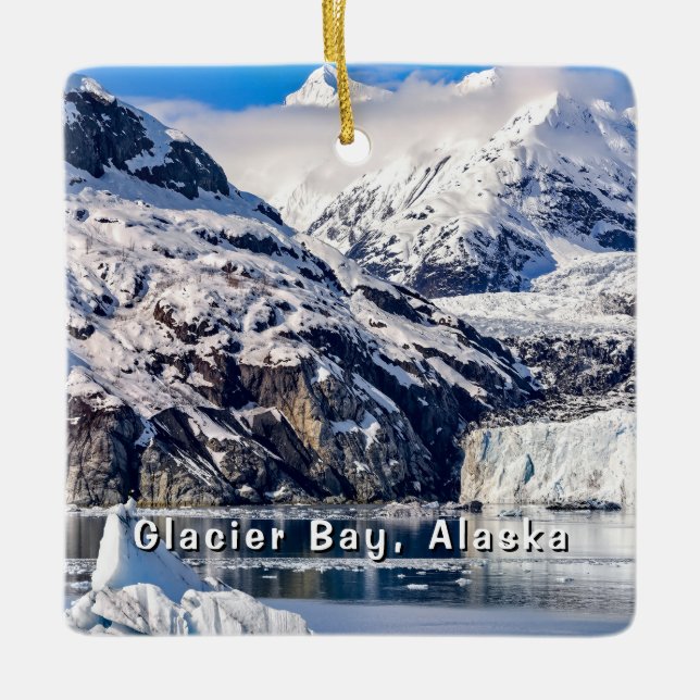 Margerie Glacier, Alaska's Glacier Bay Keramikornament (Vorderseite)