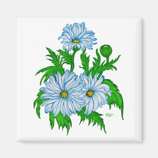 Margeriten Blume Magnet (Vorne)