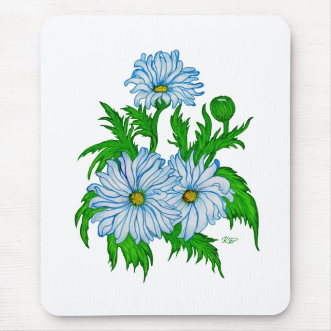 Margeriten Blume Mousepad (Vorne)