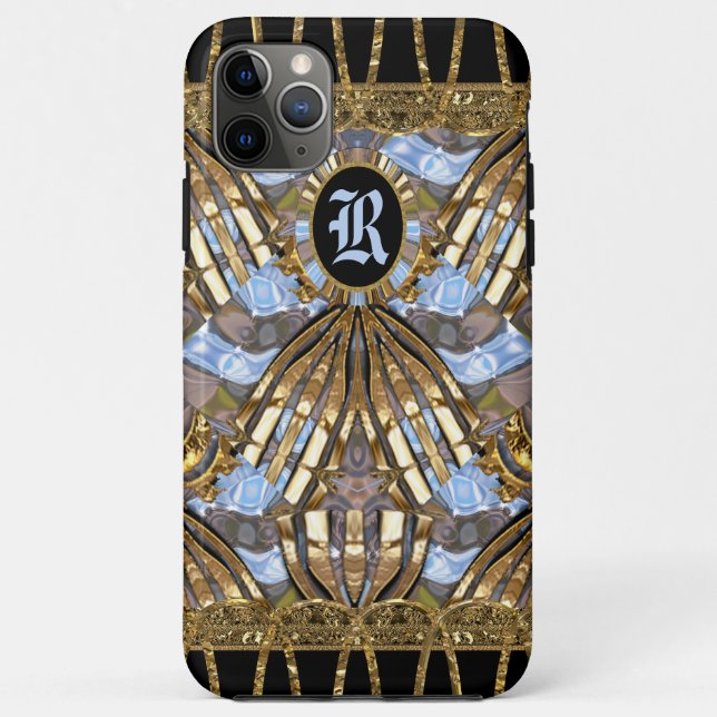 Margo Spray-einzigartiges elegantes Monogramm Case-Mate iPhone Hülle (Rückseite)