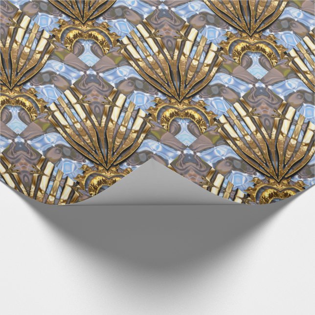 Margo Spray Moderne Elegante Weihnachten Geschenkpapier (Ecke)