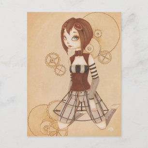 Margo - Steampunk Post Card Postkarte