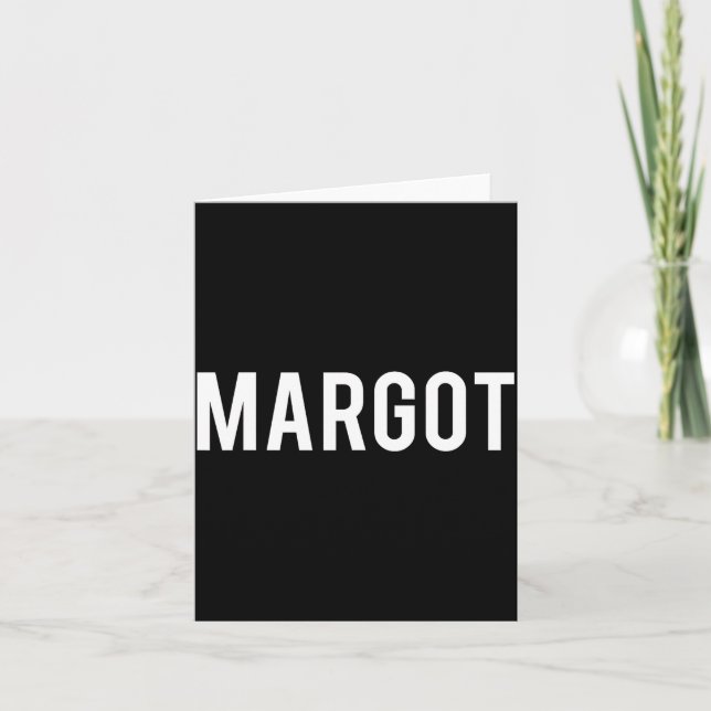 Margot - Cool New Funny Name Fan Gift Tee  Karte (Vorderseite)