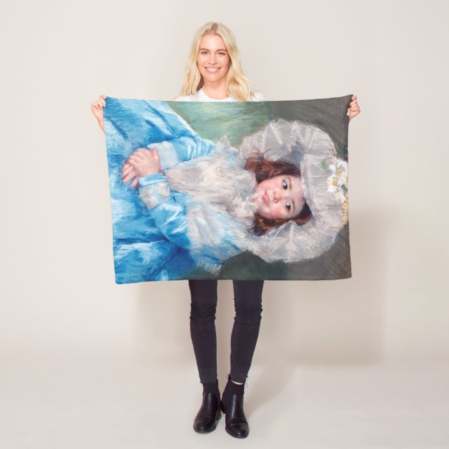 Margot in Blue, Mary Cassatt Fleecedecke (Beispiel)