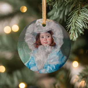 Margot in Blue Mary Cassatt Keramik Ornament