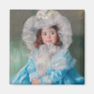 Margot in Blue   Mary Cassatt Magnet