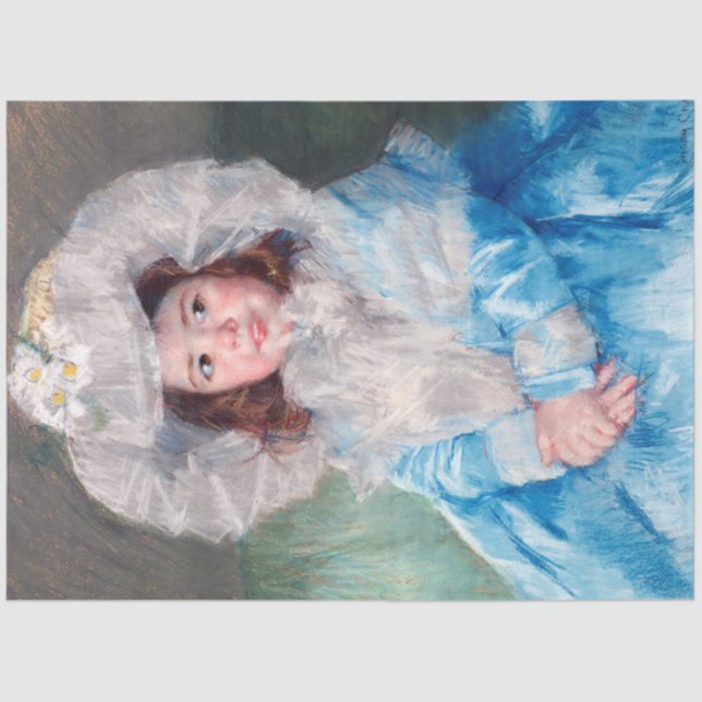 Margot in Blue, Mary Cassatt Seidenpapier (Vorderseite)