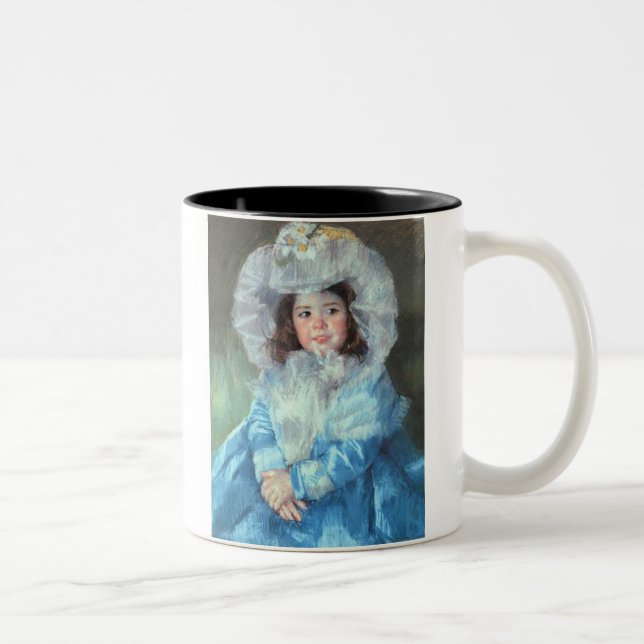 Margot in Blue, Mary Cassatt Zweifarbige Tasse (Rechts)
