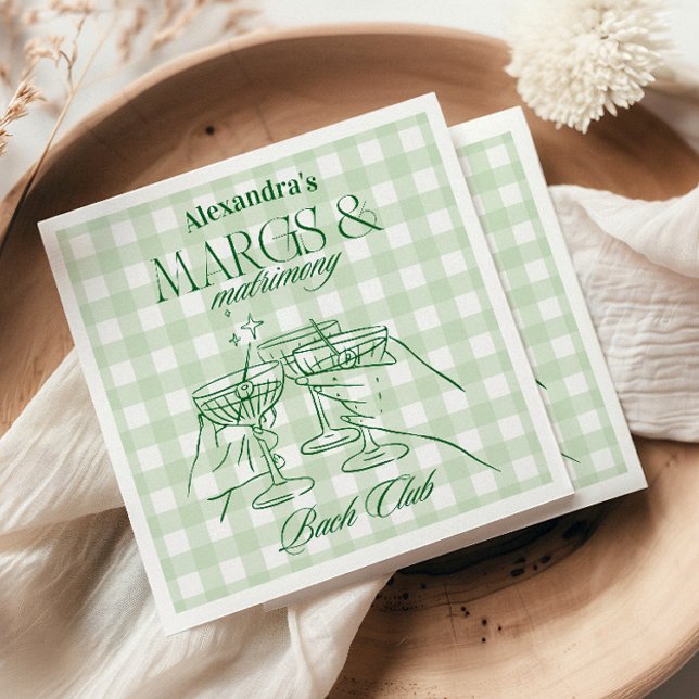 Margs and Matrimony Bachelorette Serviette (Von Creator hochgeladen)