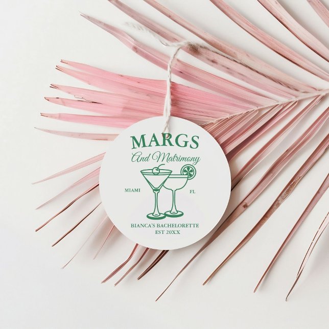 Margs and Matrimony Beach Junggeselinnen-Abschied Geschenkanhänger (Von Creator hochgeladen)