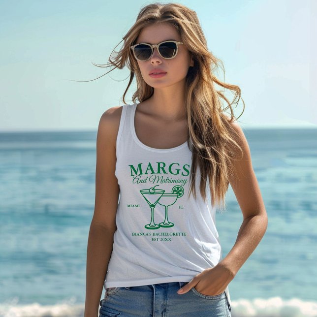 Margs and Matrimony Beach Junggeselinnen-Abschied Tank Top (Von Creator hochgeladen)