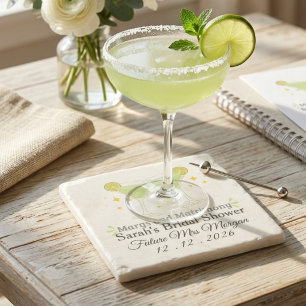 Margs and Matrimony Brautjungfern-Party Margarita Steinuntersetzer