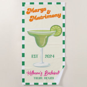 Margs and Matrimony Bridesmaid Junggeselinnen-Absc Strandtuch