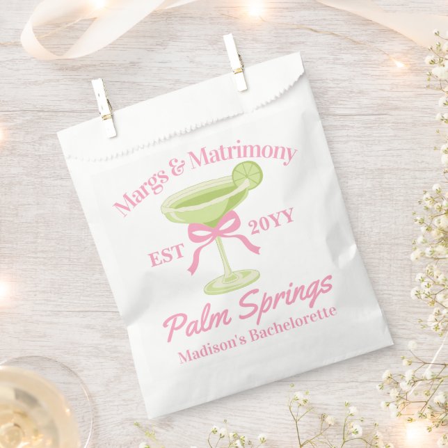 Margs and Matrimony Margaritas Junggeselinnen-Absc Geschenktütchen (Ausgeschnitten)