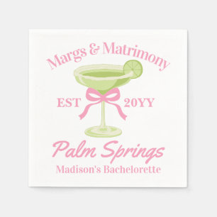 Margs and Matrimony Margaritas Junggeselinnen-Absc Serviette