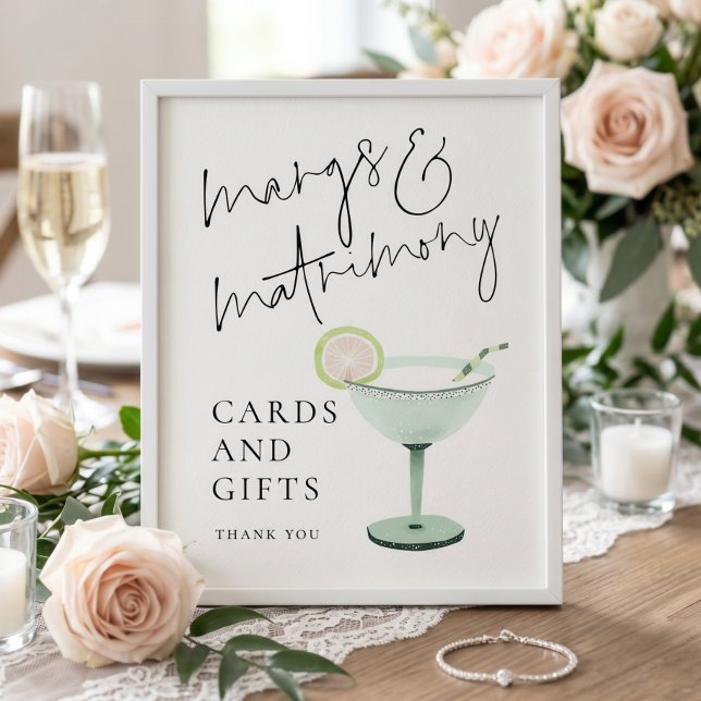 Margs Hochzeitskarten Geschenke Schild Brautparty  (Von Creator hochgeladen)