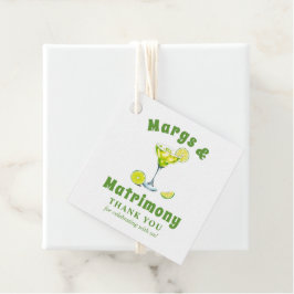 Margs & Matrimone Cocktail Bachelorette Vielen Dan Geschenkanhänger