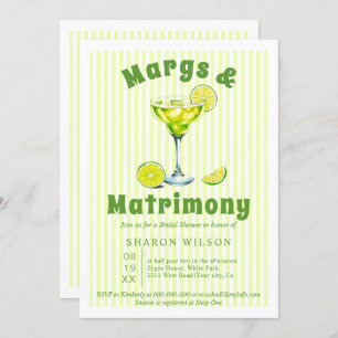 Margs & Matrimons Cocktailstreifen Brautparty I Einladung