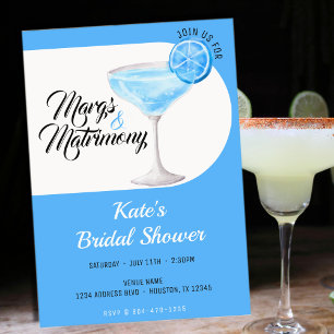 Margs & Matrimony Blue & White Brautparty Einladung