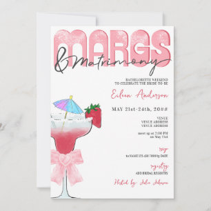 Margs & Matrimony Coquette Bow Junggeselinnen-Absc Einladung