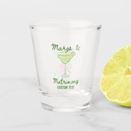 Margs & Matrimony Custom Shot Glass Schnapsglas