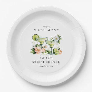 Margs & Matrimony Floral Brautparty Pappteller