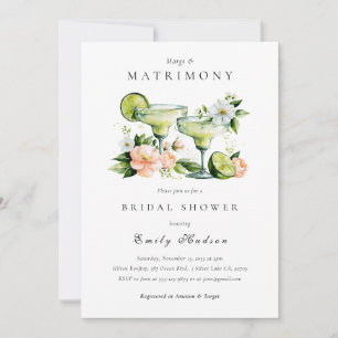 Margs & Matrimony Floral Brautschmaus Einladung