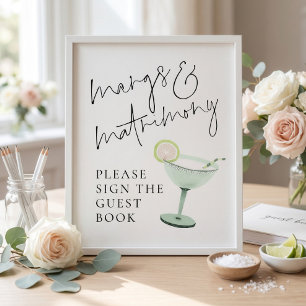 Margs Matrimony Gästebuch Zeichen Brautparty