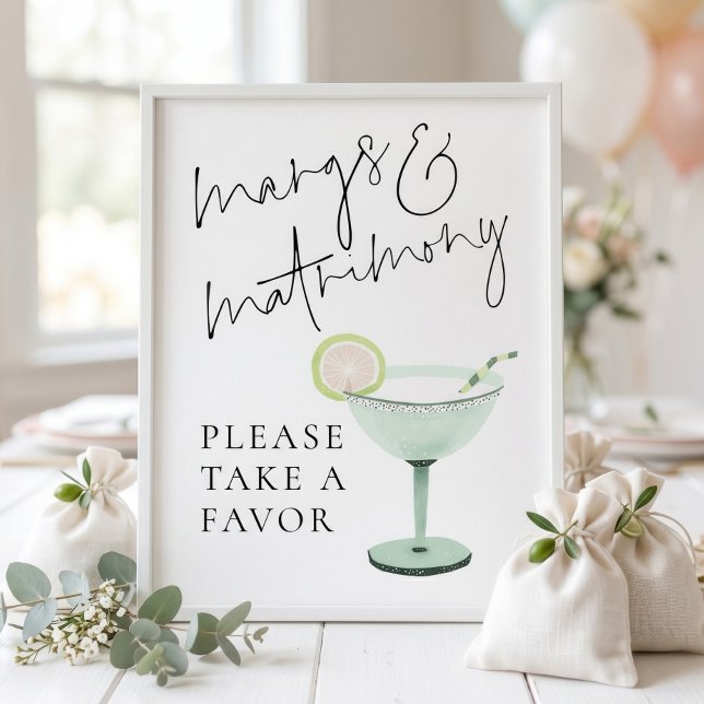 Margs Matrimony Geschenke Schild Brautparty  (Von Creator hochgeladen)