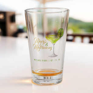 Margs & Matrimony Grüne Margarita-Junggesellinnena Glas