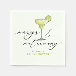Margs & Matrimony Grüner Limetten-Junggesellinnena Serviette