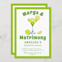 Margs & Matrimony lime green bachelorette