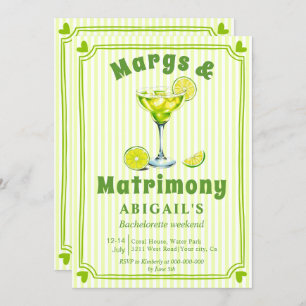 Margs & Matrimony scribble bachelorette Einladung