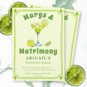 Margs & Matrimony scribble bachelorette Einladung