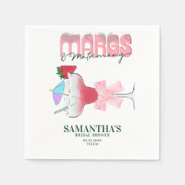 Margs Matrimony Tequila Bach Brautparty Willkommen Serviette