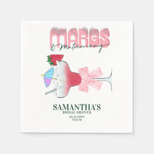 Margs Matrimony Tequila Bach Brautparty Willkommen Serviette