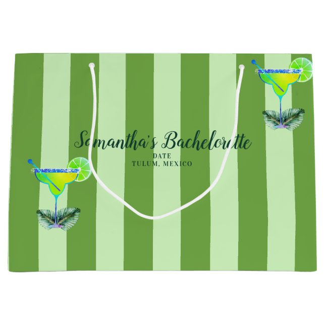 Margs Matrimony Tequila Brautparty Bachelorette Große Geschenktüte (Vorderseite)