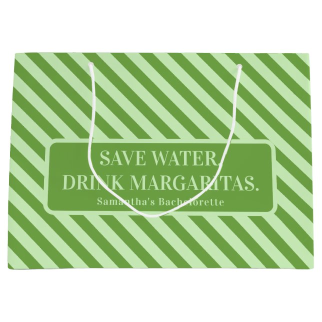 Margs Matrimony Tequila Brautparty Bachelorette Große Geschenktüte (Vorderseite)